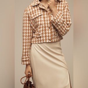 Anthropologie Bishop + Young Tweed Moto Jacket